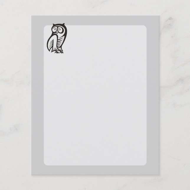 Flyer Símbolo de coroa preto (Frente)