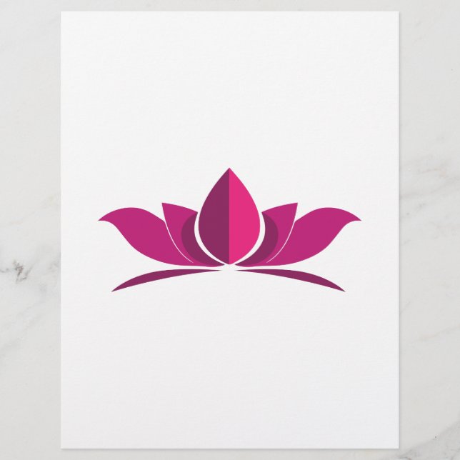 Flyer Símbolo de Meditação de Energia Yoga Lotus Ideia d (Frente)