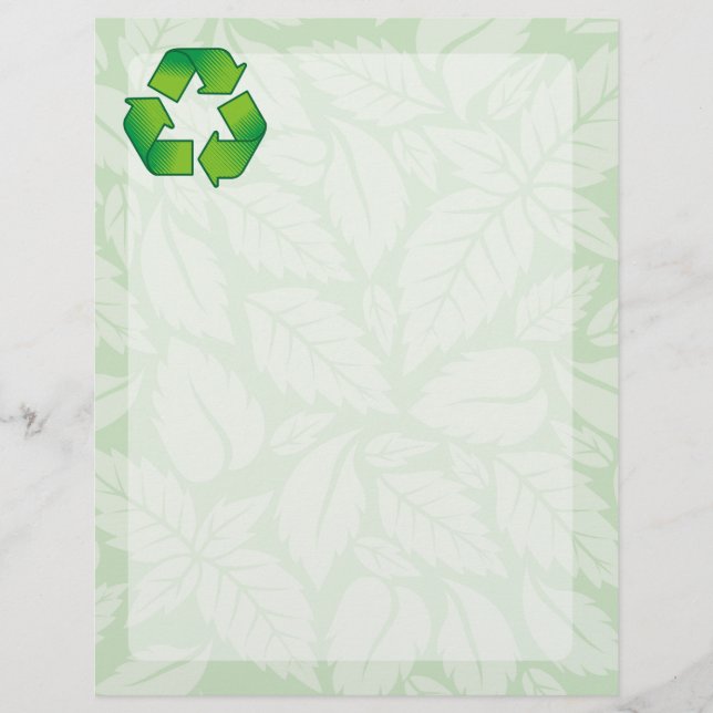 Flyer Símbolo do reciclagem (Frente)
