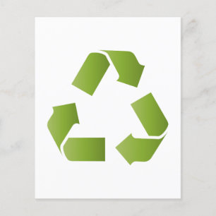 Flyer SÍMBOLO DO reciclar