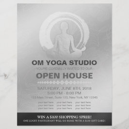 Flyer Símbolo ZEN Open House Studio Pose Instrutor Studi
