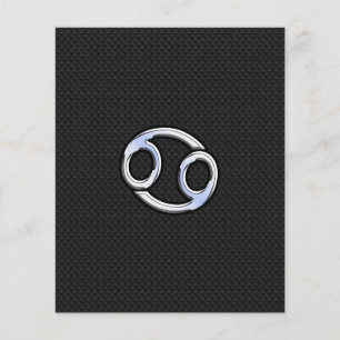 Flyer Símbolo Zodíaco, como Cancer