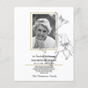 Flyer Simpatia orçamentária FOTO Em Memória Adorável. Fo