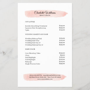 Flyer Simpel Watercolor Rosa