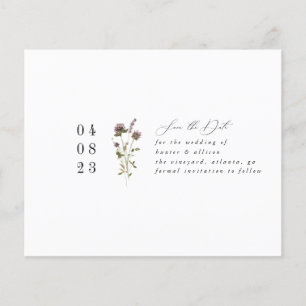 Flyer Simples Floral Salvar a Data