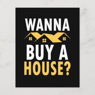 Flyer Simples Moderno quer comprar de uma casa? Imóveis