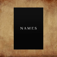 Simples Preto Personalizado Adicionar Seu Nome Ele