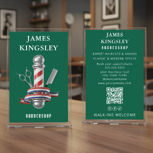Flyer Sinal de barbearia moderna corte de cabelo profiss