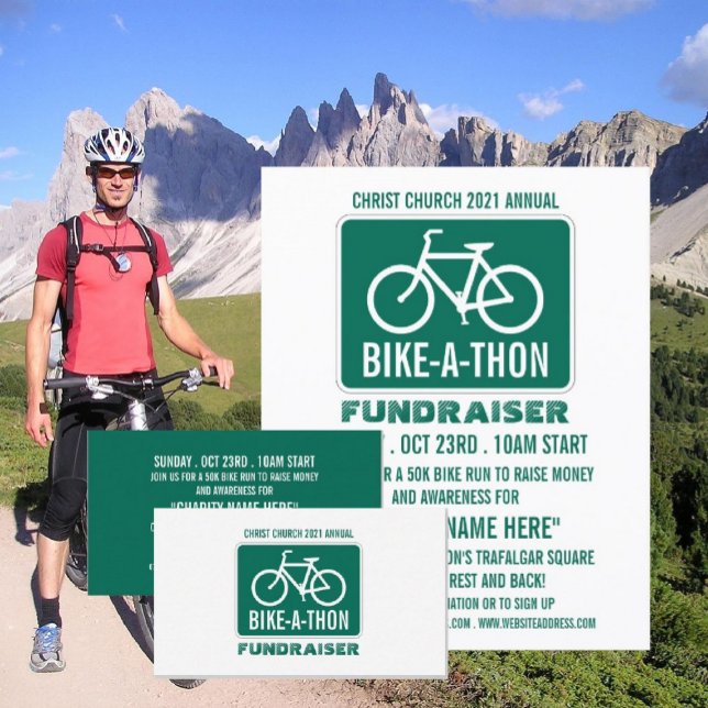 Flyer Sinal de Bicicleta, Evento de Bicicleta de Caridad (Criador carregado)