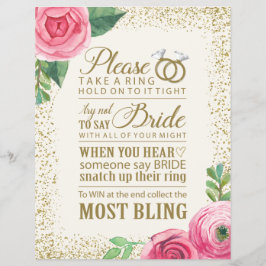 Flyer Sinal de jogo de chá de panela - 8,5x11