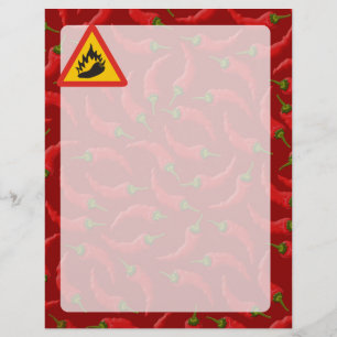 Flyer Sinal do perigo do pimento