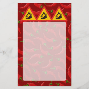 Flyer Sinal do perigo do pimento