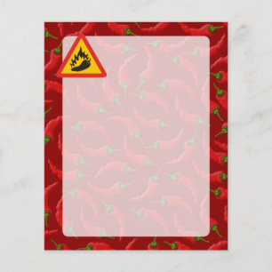 Flyer Sinal do perigo do pimento