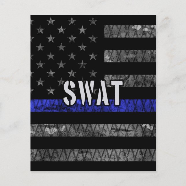 Flyer Sinalizador da Polícia SWAT, em apuros (Frente)
