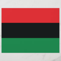 Sinalizador vermelho, preto e verde