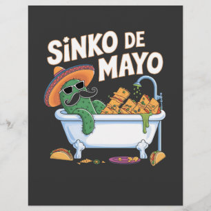 Flyer Sinko de Mayo Cinco De Mayo Cactus Funny