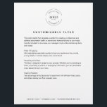 Flyer Site de texto do logotipo da empresa simples Perso<br><div class="desc">Promova sua empresa ou evento com o Modelo de Folheto Personalizável! Adicione seu logotipo,  título,  corpo de texto e informações de contato no rodapé inferior para criar um design perfeito profissional e atraente para serviços de publicidade,  promoções ou anúncios com facilidade Também disponível como download digital.</div>
