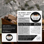 Flyer Skip White Rubbish Skip/Empresa Dumpster<br><div class="desc">Folhas Brancas,  Folhetos De Publicidade Da Skip/Dumpster Company Na Loja De Cartão de visita.</div>