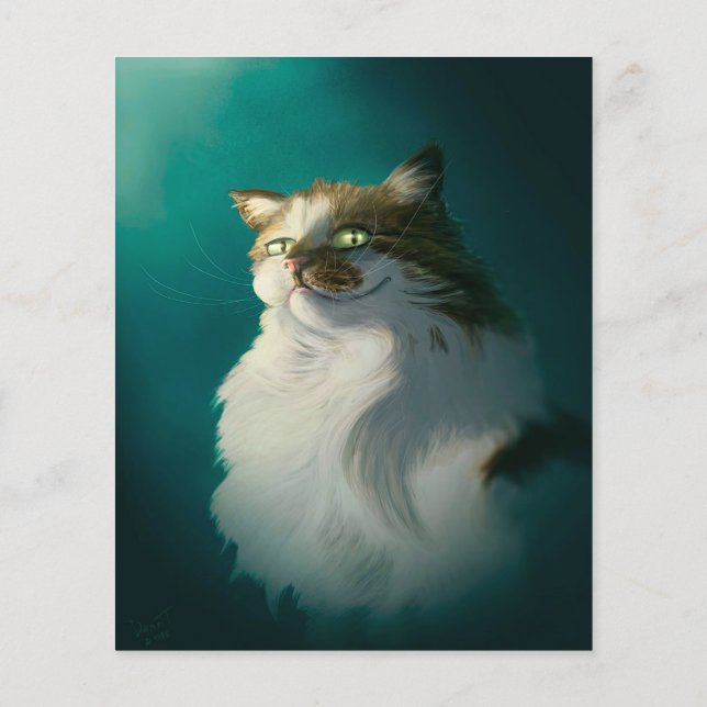 Flyer Sly Cat | Presente perfeito para o Dia de os namor (Verso)