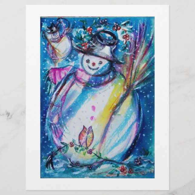 FLYER SNOWMAN COM OWL (Frente)