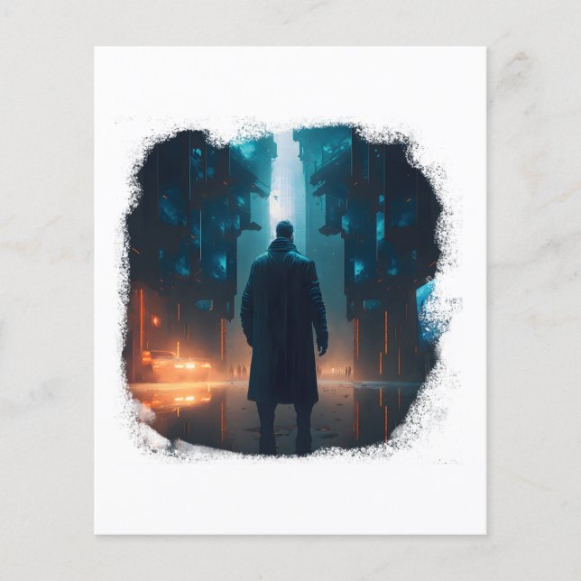 Flyer Sobrevivência solitária em uma cidade apocalíptica (Frente)