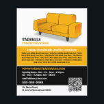 Flyer Sofá Amarelo - Vendas da Loja de Mobiliário<br><div class="desc">Sofá Amarelo - Folheto de propaganda de vendas da Loja de Mobiliário pela Loja de Cartão de visita.</div>