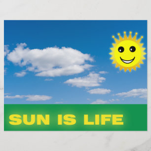 Flyer Sol engraçado