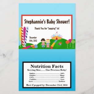 Flyer Sorvete da terra dos doces do envoltório da pipoc