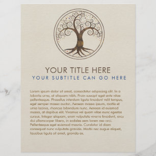 Flyer Spiral Tree of life - Yggdrasil