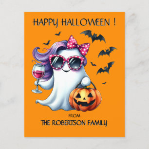 Flyer Spooky Girly Ghost Halloween