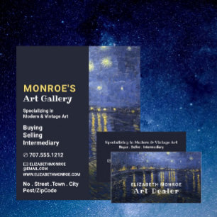 Flyer Starry Night Over the Rhone, Art Dealer, Galeria