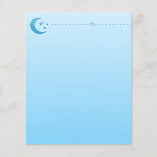 Flyer Stars and Moon Stationery