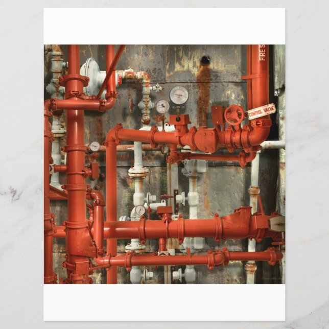 Flyer Steampunk - Cefaleias do tubo vermelho (Frente)