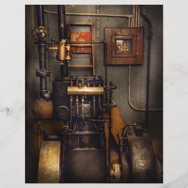 Flyer Steampunk - Volte para a sala do motor (Frente)