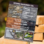 Flyer Stone Masonry Business<br><div class="desc">Eleve seu negócio de pedras com Cartões de visitas Premium! Imprimir clientes potenciais e colegas do setor com nossos cartões de visitas personalizados de alta qualidade projetados especificamente para empresas de alvenaria de pedra. Estas cartas combinam elegância e profissionalismo para fazer uma forte primeira impressão e separá-lo no mundo competitivo...</div>