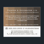 Flyer Stripes de Mambre Castanho, Pintor e Decorador<br><div class="desc">Folheto de propaganda do Ombre Castanho,  Pintor e Decorador pela Loja de Cartão de visita.</div>