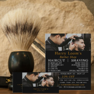 Flyer Stylish Hair Cut, Men's Barbers Advertising