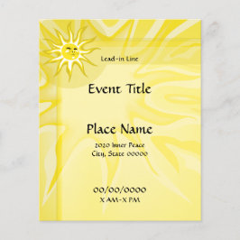 Flyer Summer Sunshine - Pequeno Evento