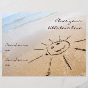 Flyer Sun On The Beach