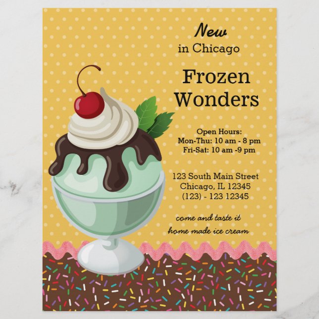 Flyer Sundae * escolher cor de fundo (Frente)