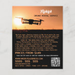 Flyer Sunset Drone Silhouette, Empresa de Aluguer de Dro<br><div class="desc">Silhouette De Drone Sunset,  Folhetos De Publicidade Da Empresa De Aluguer De Drones Pela Loja De Cartão de visita.</div>