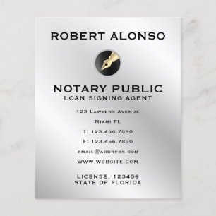 Flyer Superfície de textura metálica clara e falsa com l