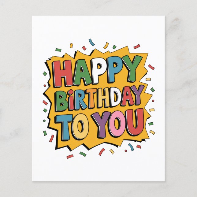 Flyer Surpresa de Histórias Feliz Aniversário (Frente)
