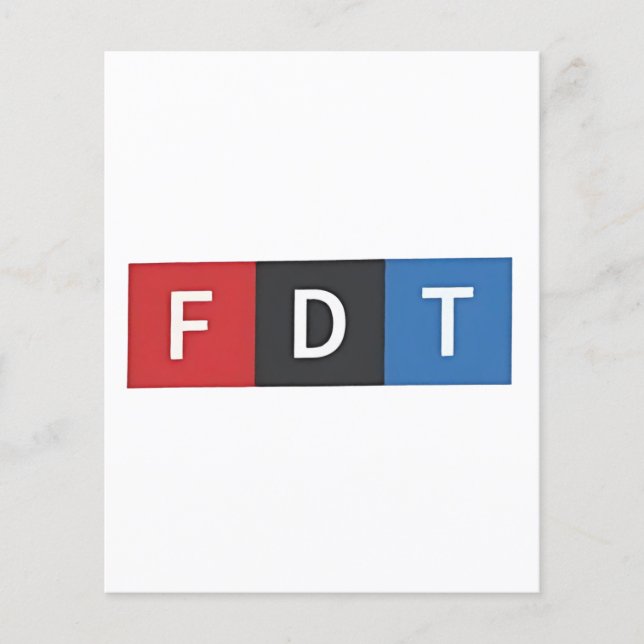 Flyer Sutil Anti-Trump FDT Anti-Maga Democratas (Frente)