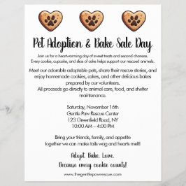 Flyer Sweet Fundraiser for Animal Rescue
