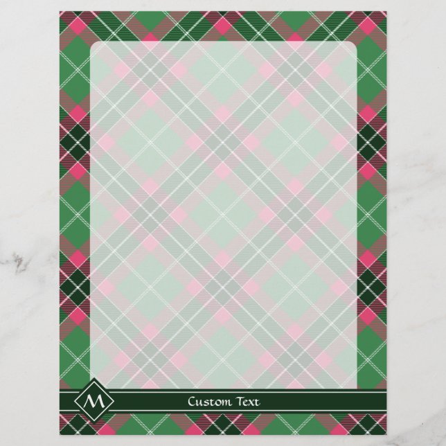 Flyer Tartan verde e rosa (Frente)