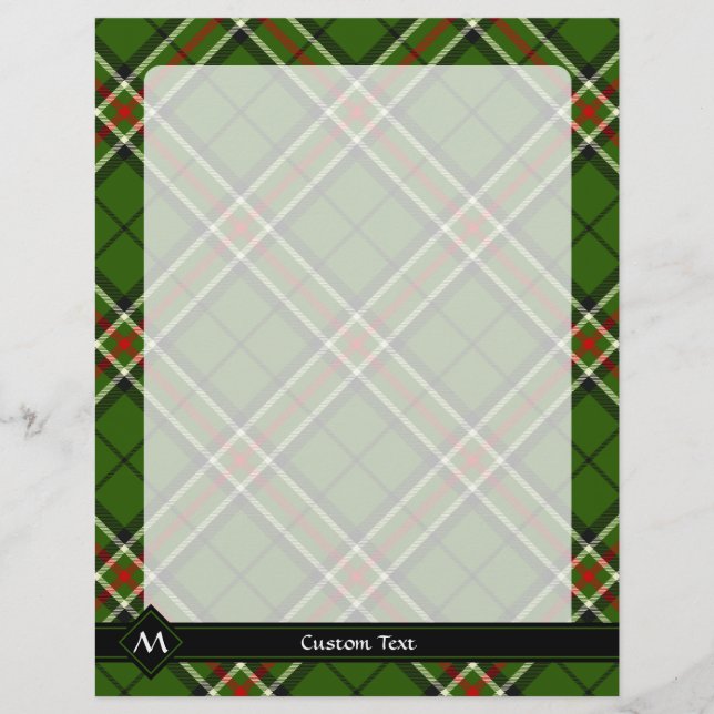 Flyer Tartan Verde, Preto, Vermelho e Branco (Frente)