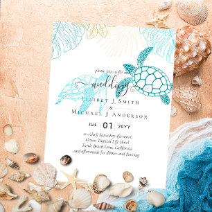 Flyer Tartarugas do Mar Casando Arte Moderna