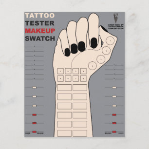 Flyer Tatuagem Teste Rápido Maquiagem (Personalizar a Co