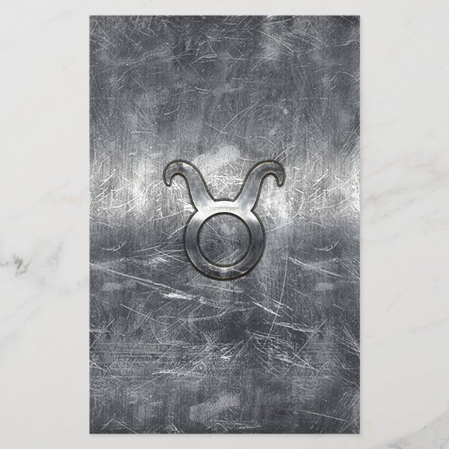 Flyer Taurus Zodiac - Sinal em Estilo de Vestido Grunge (Frente)